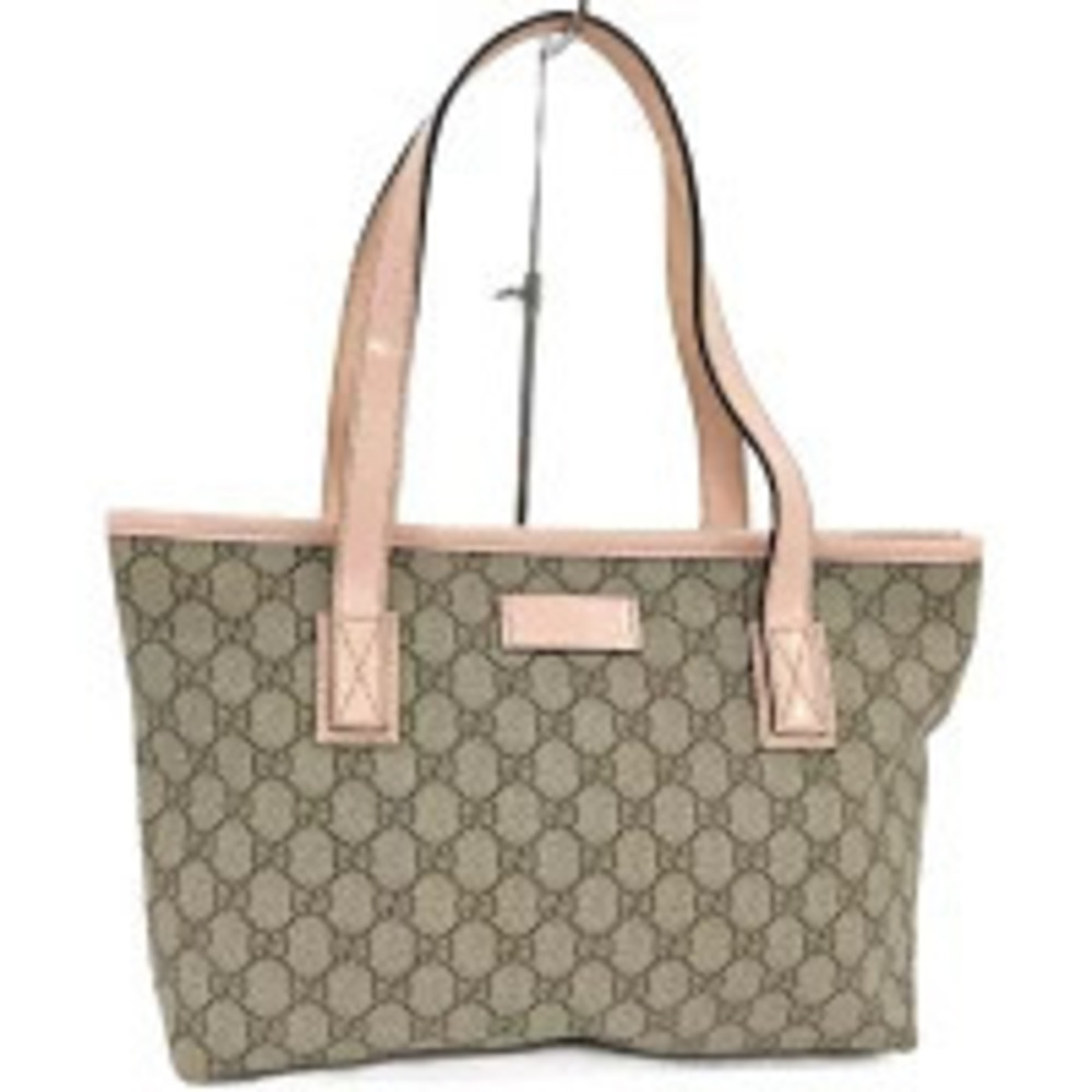 Gucci Shoulder Bag GG Supreme Beige Cream Pink